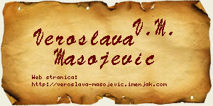 Veroslava Mašojević vizit kartica